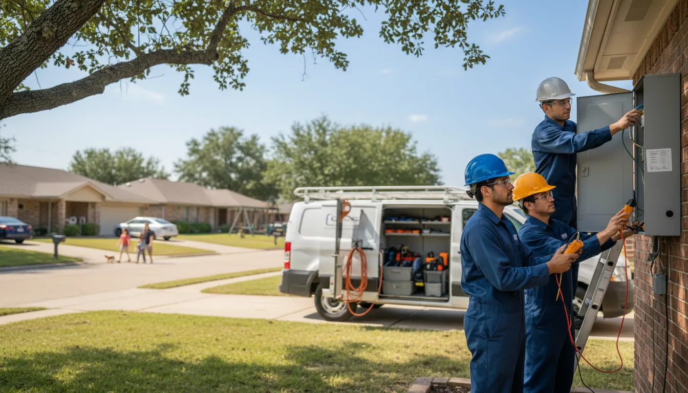 Certified electrician providing emergency electrical services in Dupont, IN